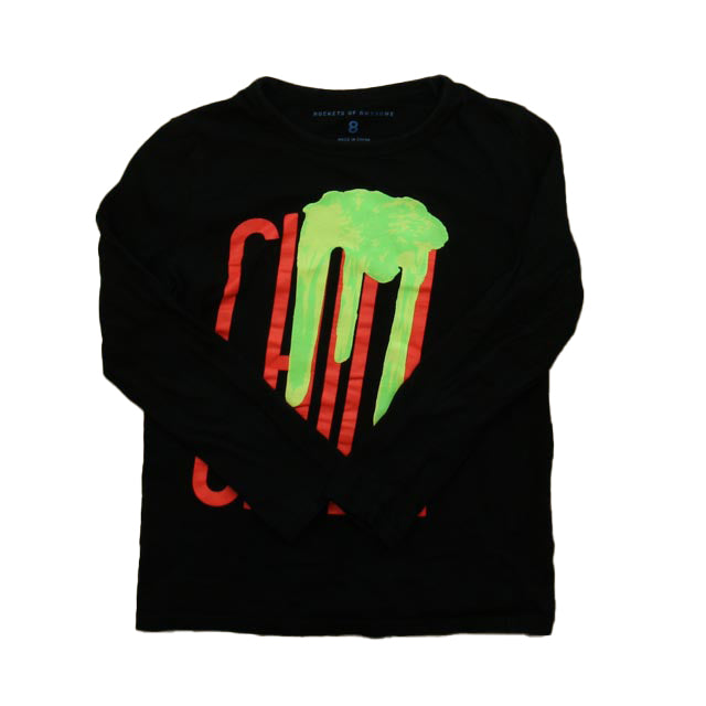 Rocket Of Awesome Girls Black | Green | Red Long Sleeve T-Shirt Size: 8 Year Black | Green | Red