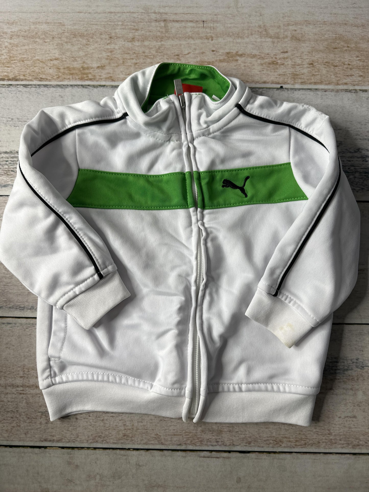 Puma Boys Black | green | White Jacket Size: 12 months Black | green | White