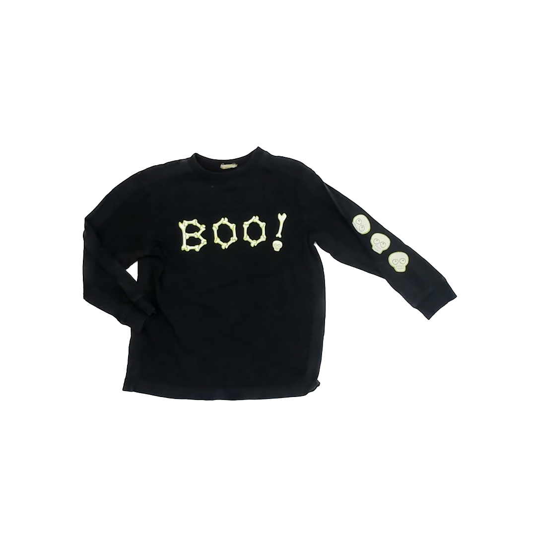 Unknown Boys Black | Green Long Sleeve T-Shirt Size: 7-9 Years * Black | Green