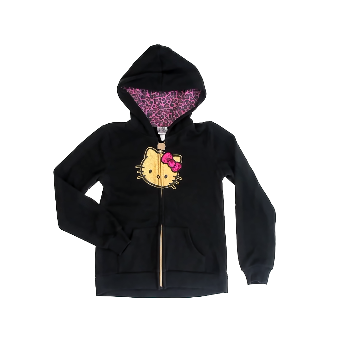 Hello Kitty Girls Black | Hello Kitty Hoodie Size: 12 Black | Hello Kitty