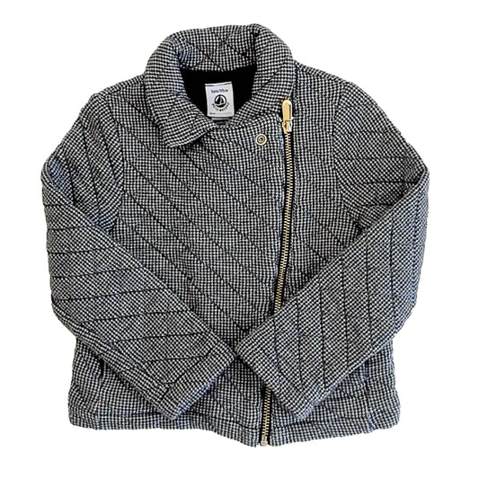 Petit Bateau Girls Black Houndstooth Jacket Size: 3 Months Black Houndstooth