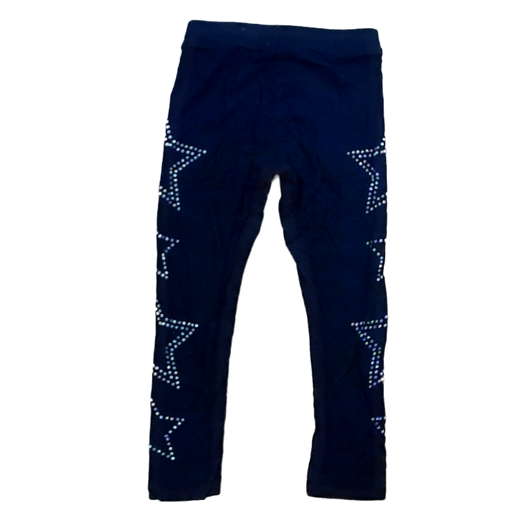 Rockets Of Awesome Girls Black | Jewel Stars Pants Size: 4T Black | Jewel Stars