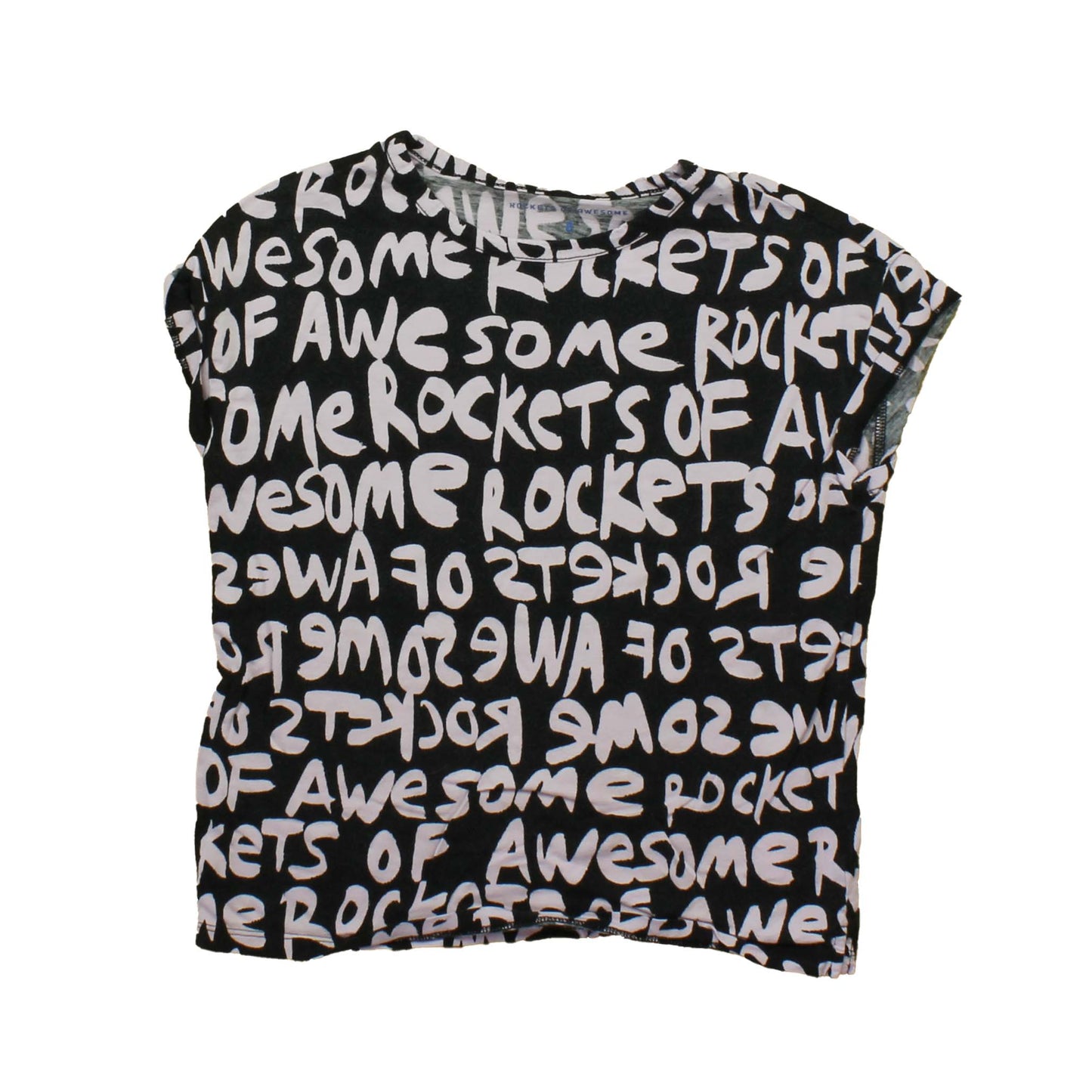 Rockets Of Awesome Girls Black | Lavender T-Shirt Size: 8 Years Black | Lavender