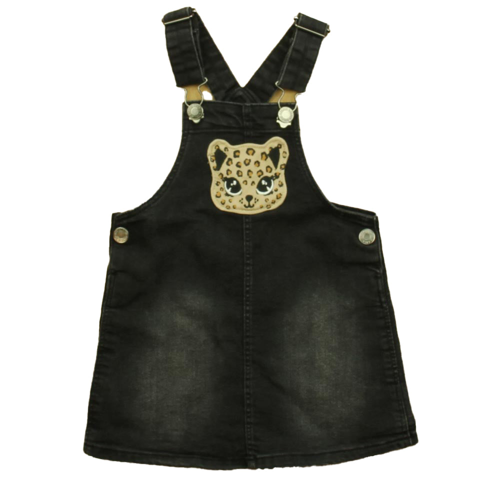 H&M Girls Black Leopard Jumper Size: 2-3T