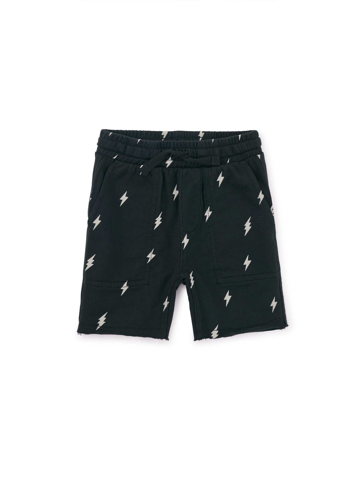 Tea Collection Boys Black Lightening Bolts Shorts Size: 3-6 Months Black Lightening Bolts