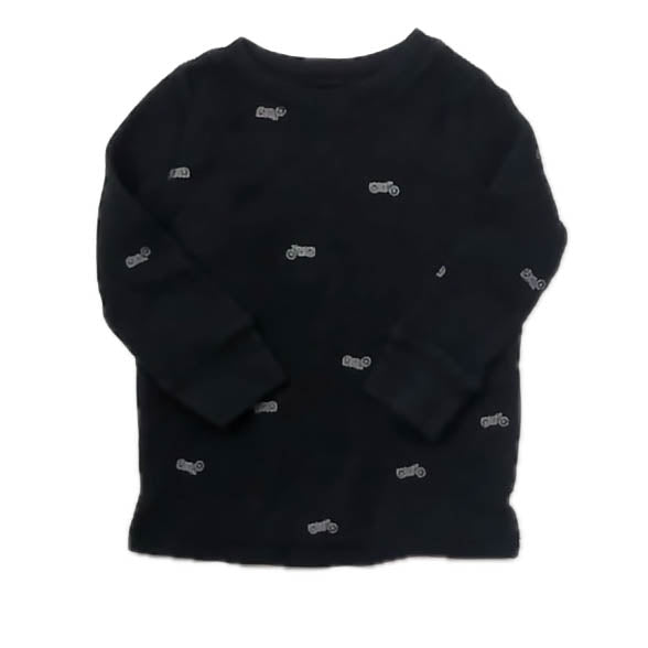 Gap Boys Black Motorcyle Long Sleeve Shirt Size: 18-24 Months Black Motorcyle