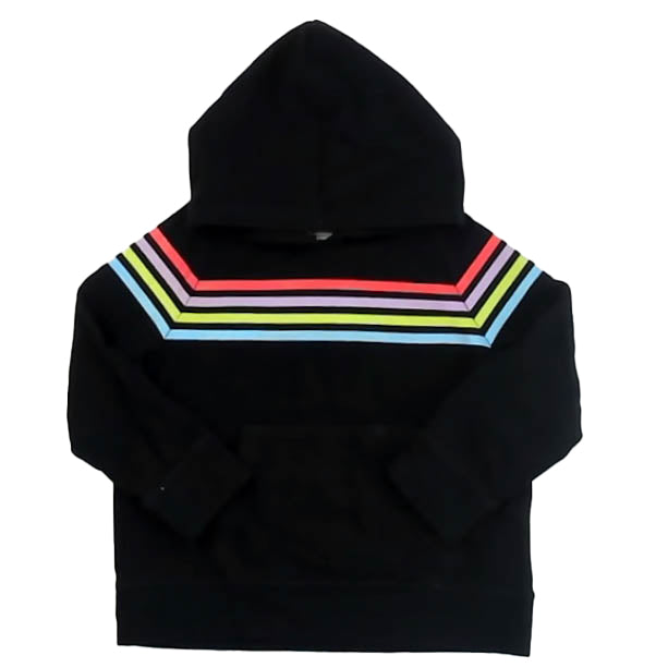 Rockets Of Awesome Boys Black | Multi Stripes Hoodie Size: 3 Years Black | Multi Stripes