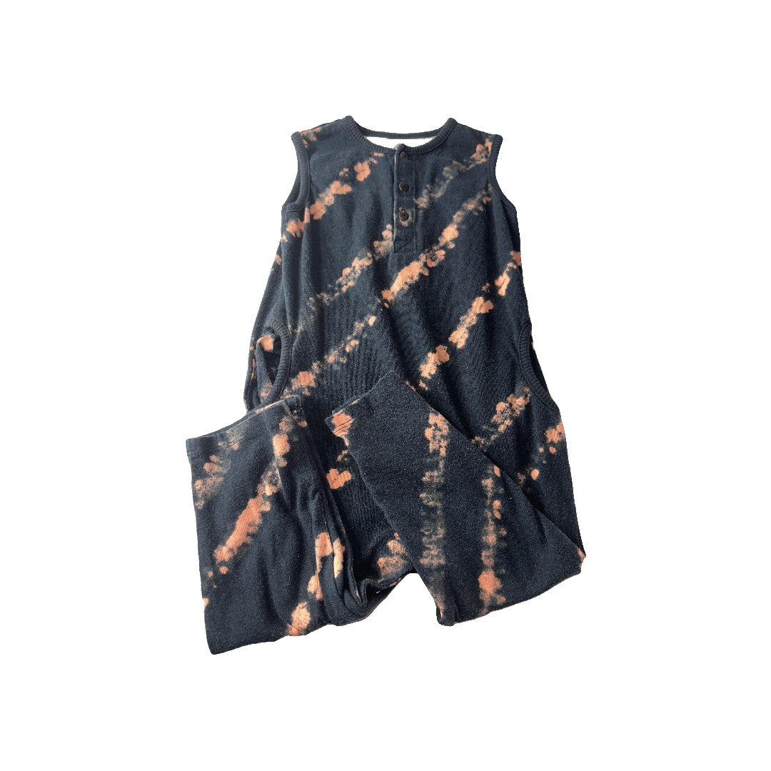 Art Class Unisex Black | orange | Tie Dye Romper Size: 2T Black | orange | Tie Dye