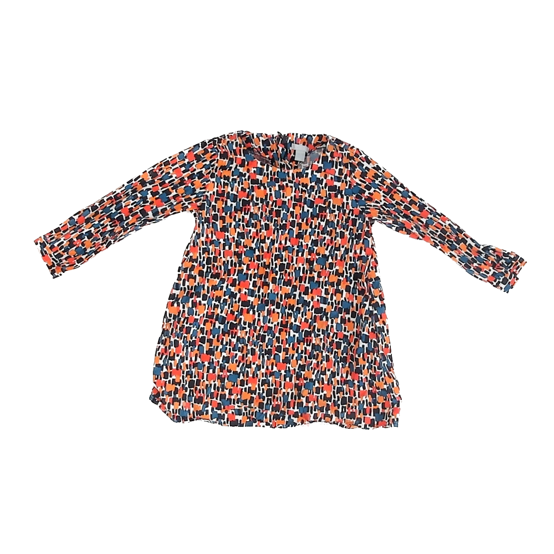 COS Girls Black | Orange Dress Size: 12-24 Months Black | Orange