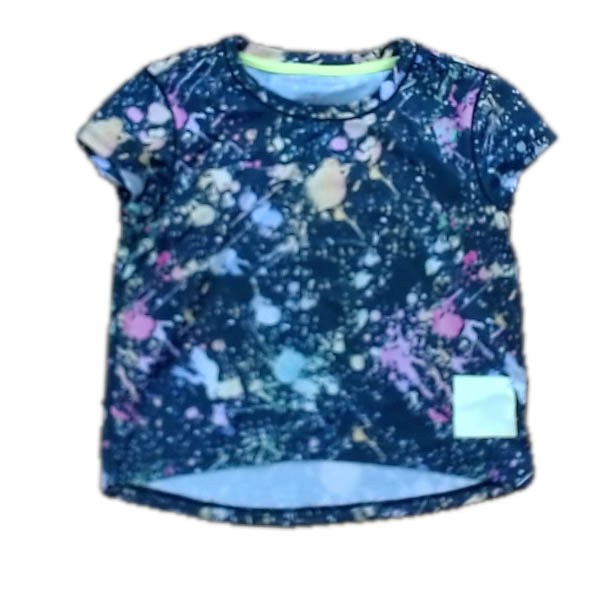 Rockets Of Awesome Girls Black Paint Splatter Athletic Top Size: 4-5T Black Paint Splatter