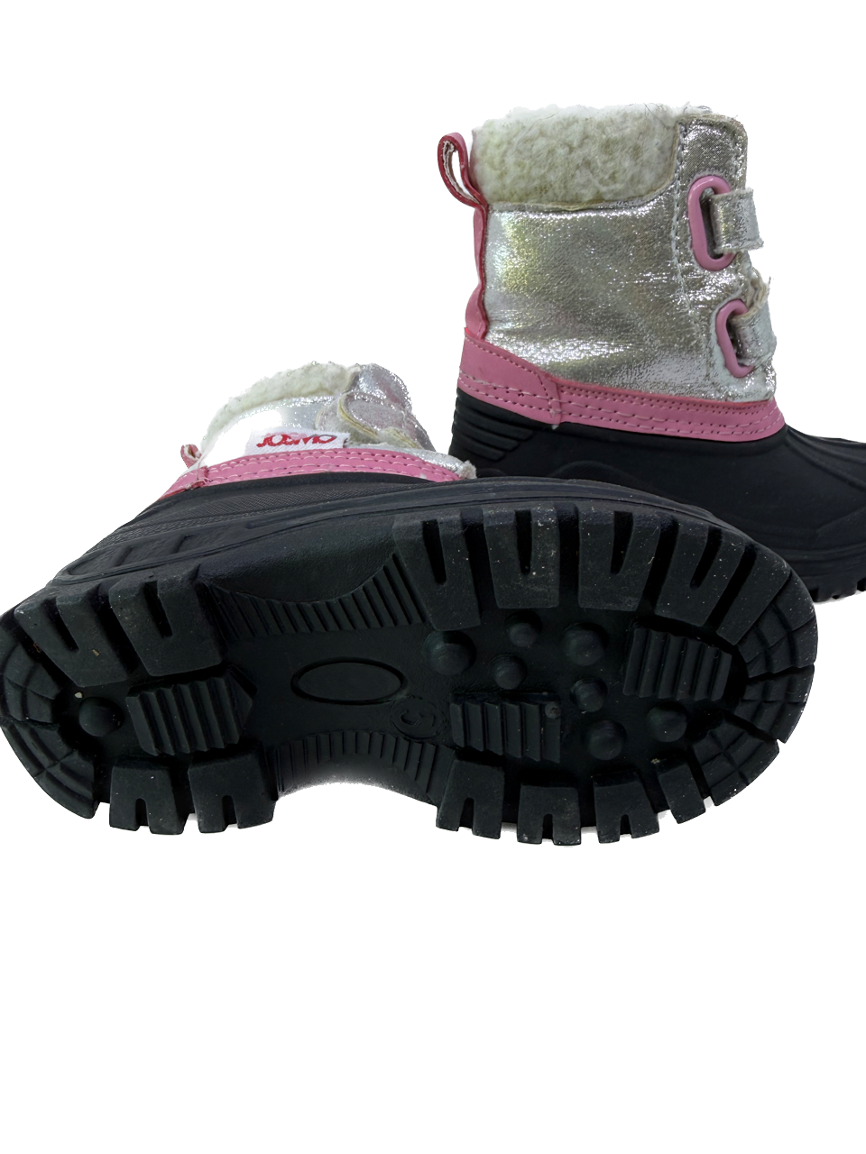 Rugged Butts Girls Black | Pink | Silver Boots Size: Little kid 5 Black | Pink | Silver