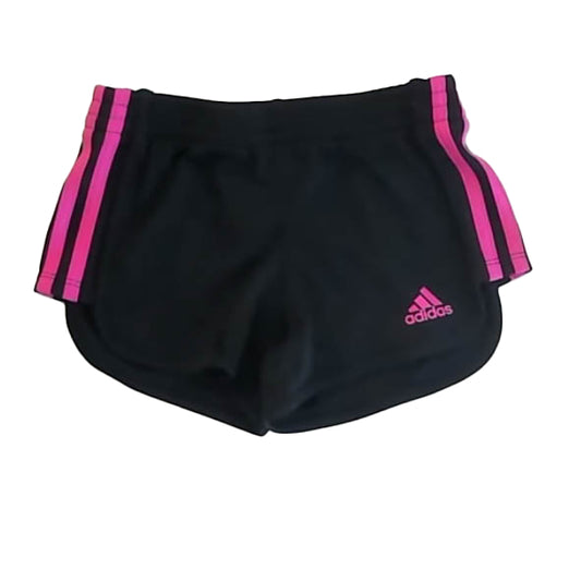 Adidas Girls Black | PInk Athletic Shorts Size: 4T Black | PInk