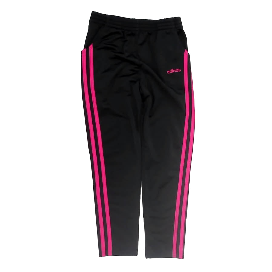 Adidas Girls Black | Pink Athletic Pants Size: 8 Years Black | Pink
