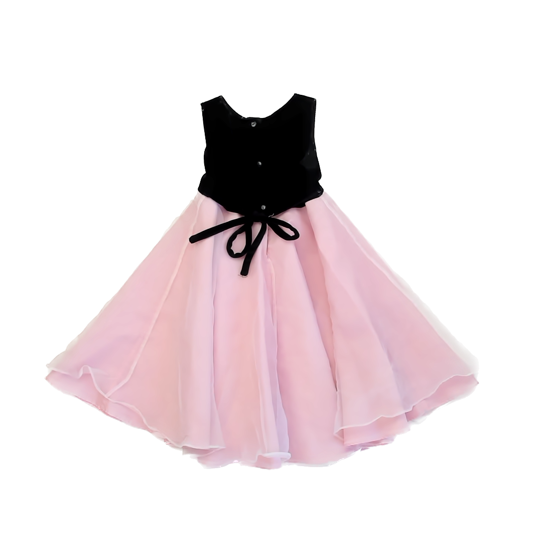 Perfectly Dressed Girls Black | Pink Special Occasion Dress Size: 6 Years Black | Pink