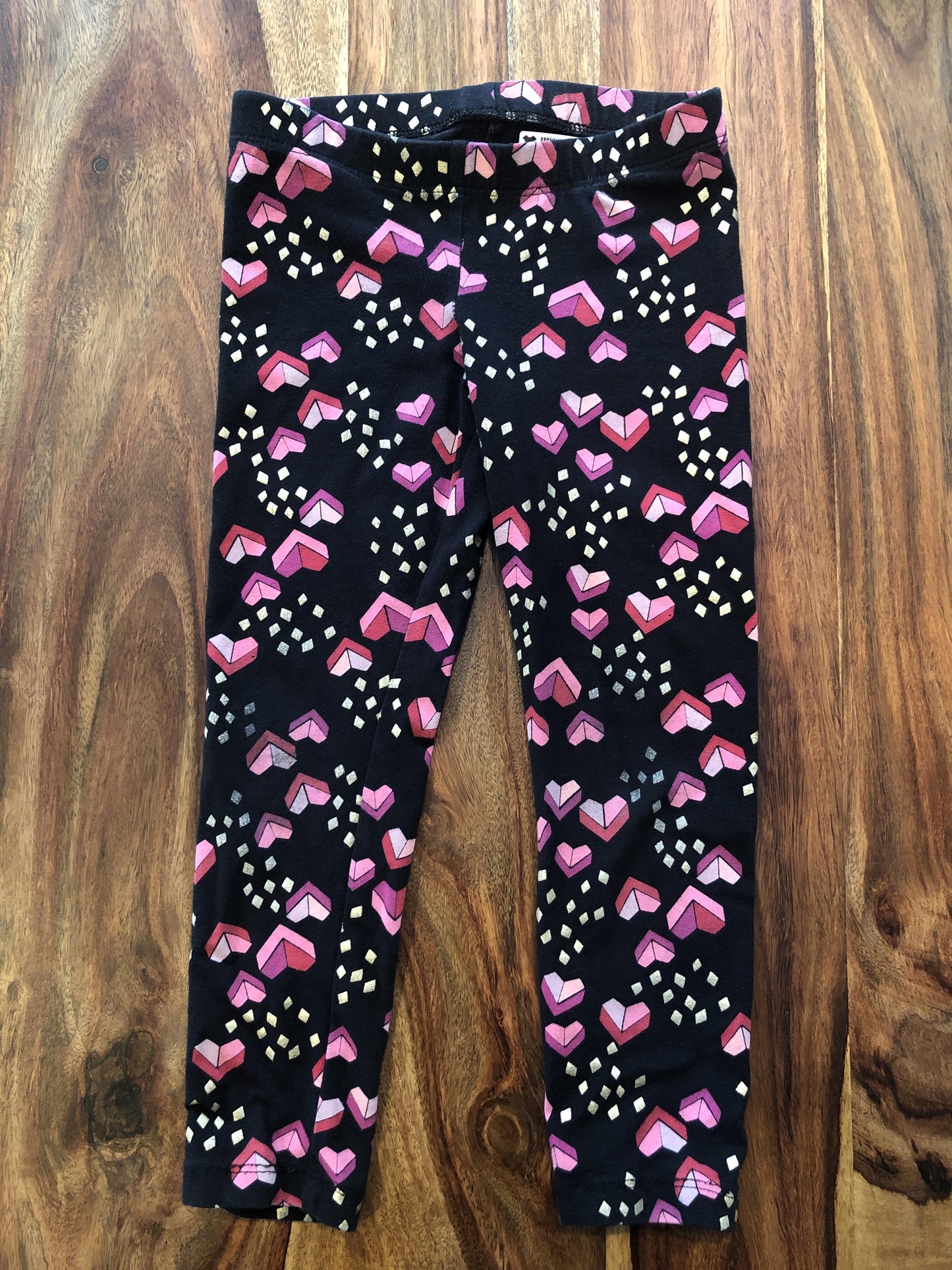 Cat & Jack Girls Black | pink Pants Size: 4T Black | pink