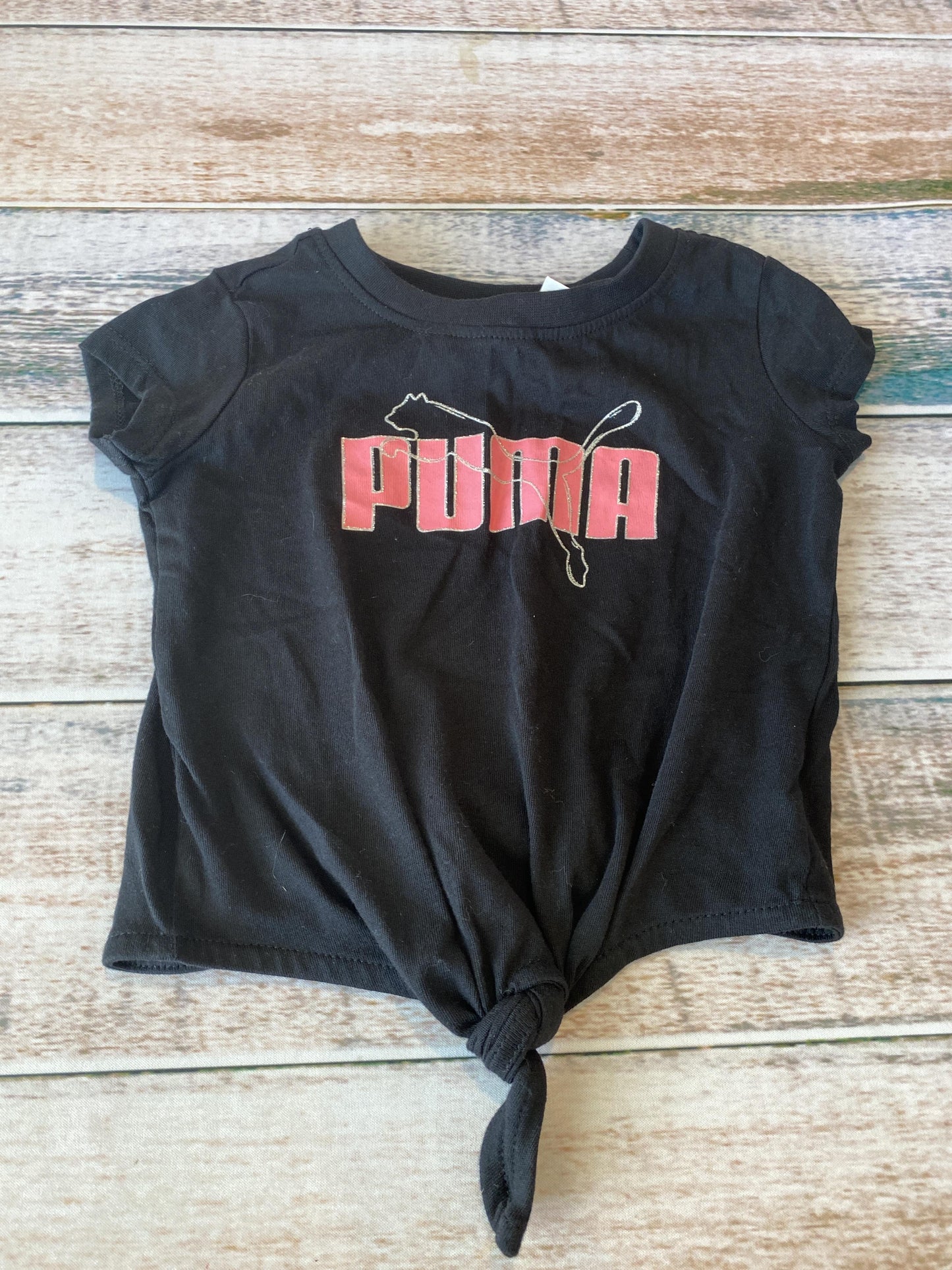 Puma Girls Black | pink T-Shirt Size: 18 months Black | pink