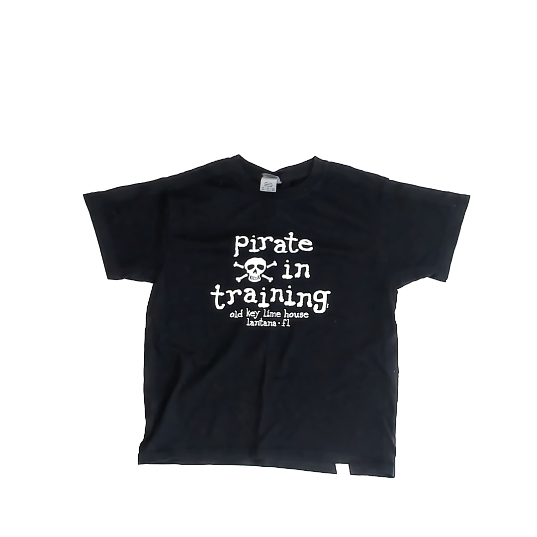 Gildan Boys Black | Pirate T-Shirt Size: Youth S (8 Years) Black | Pirate