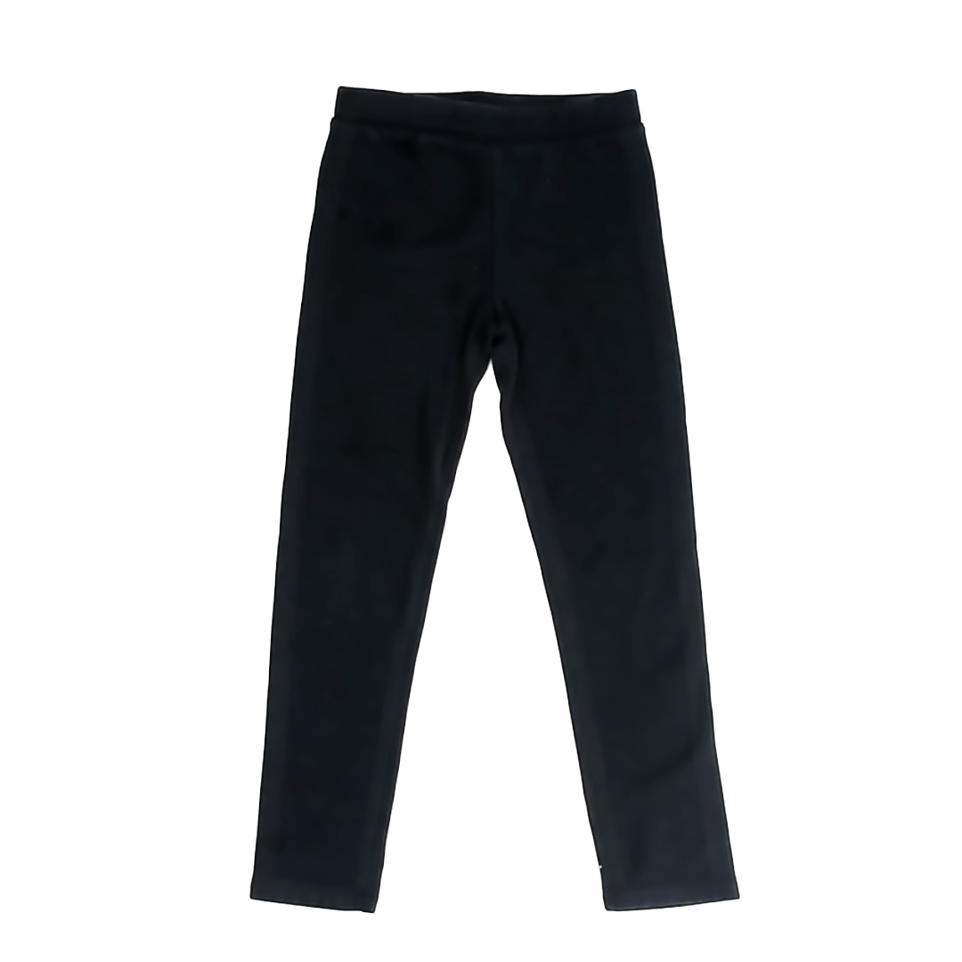 Primary.com Girls Black Plush-lined Leggings Size: 8 Years Black Plush-lined