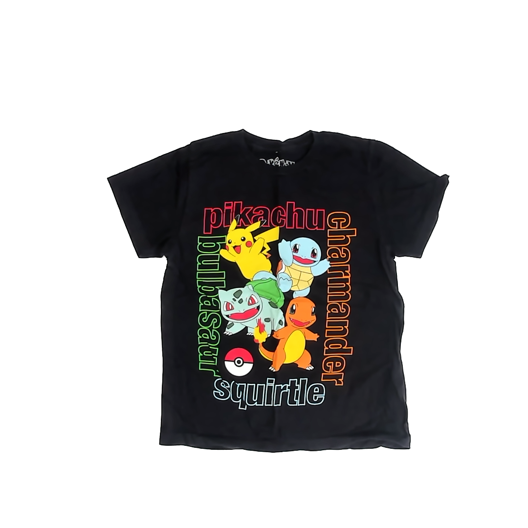 Pokemon Boys Black | Pokemon T-Shirt Size: M Black | Pokemon