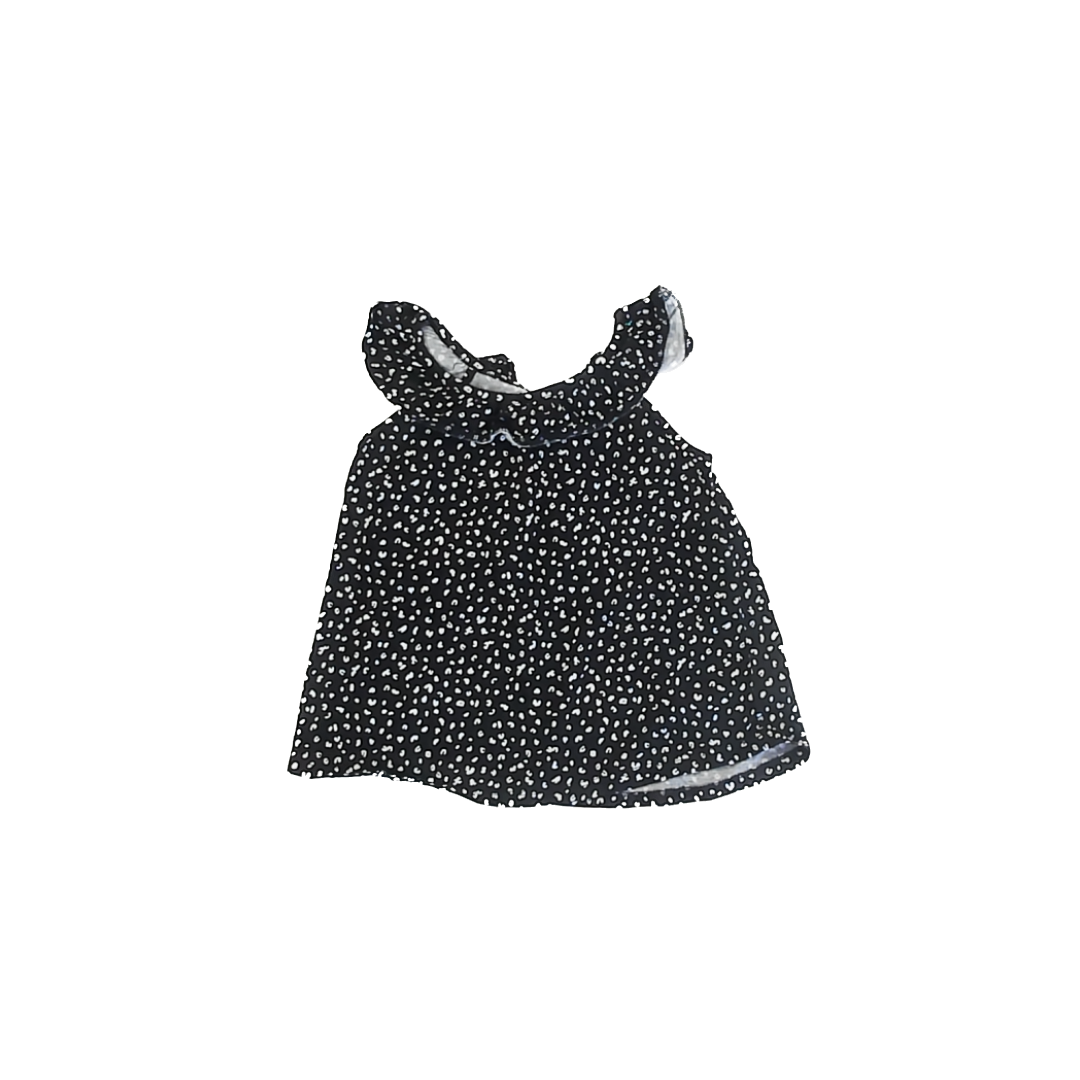 Old Navy Girls Black Polka Dot Tank Top Size: 4T Black Polka Dot