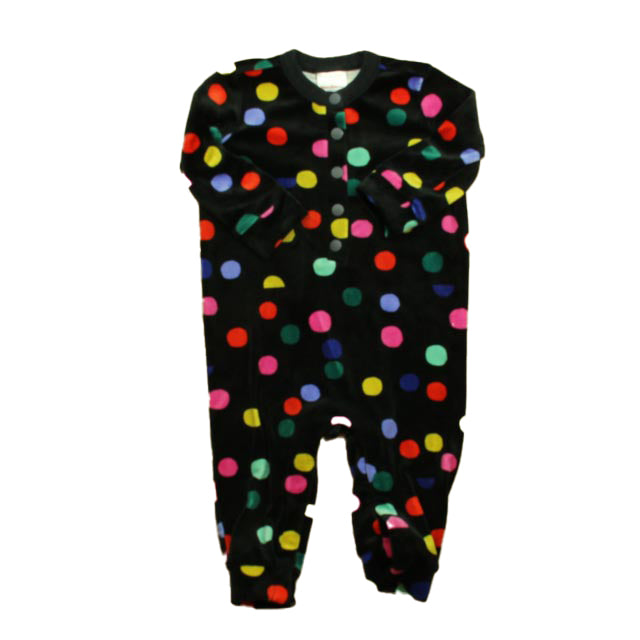 Hanna Andersson Girls Black Polka Dots Long Sleeve Outfit Size: 12-18 Months