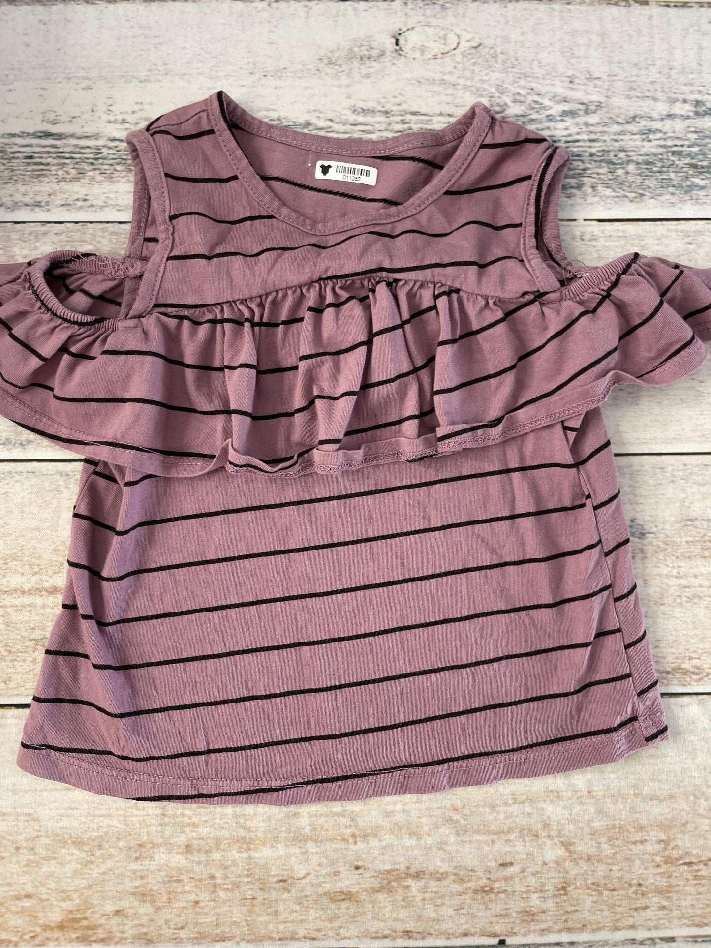 Joah Love Girls Black | purple | Stripe Tank Top Size: 2T Black | purple | Stripe