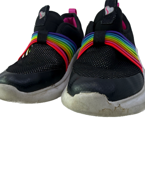 Skechers Girls Black Rainbow Sneakers Size: Little Kid 10 Black Rainbow