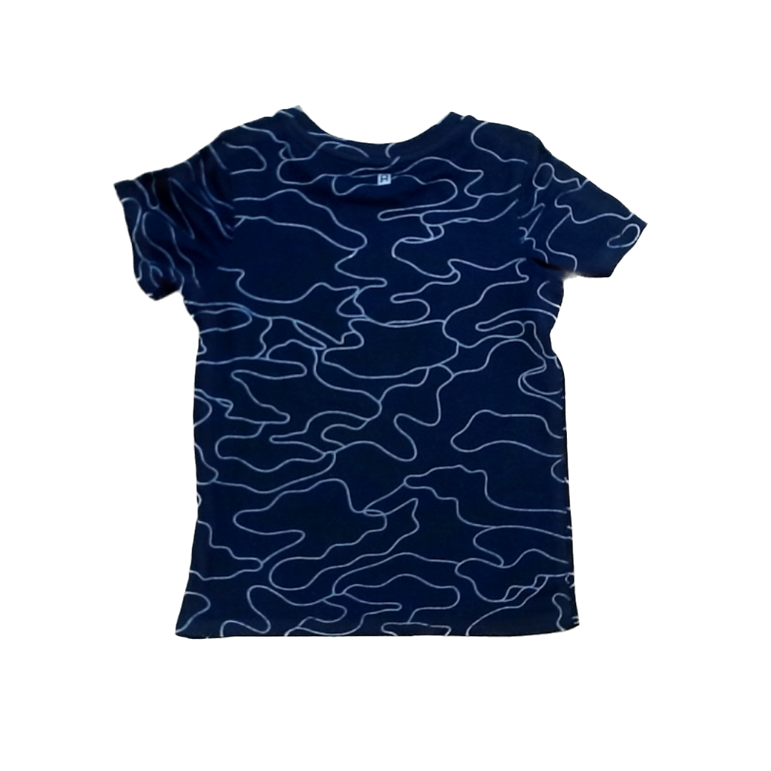 Rockets Of Awesome Boys Black | Silver Line Work | Zero to Awesome Short Sleeve Shirt Size: 3T Black | Silver Line Work | Zero to Awesome