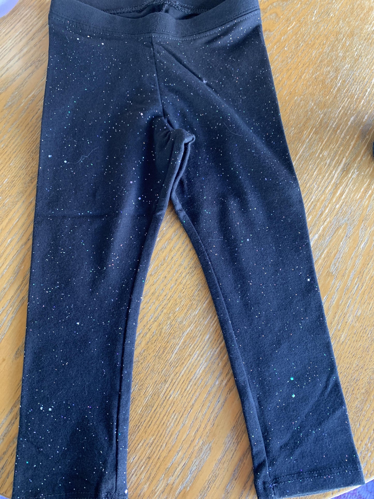 Cat & Jack Girls Black | Sparkle Leggings Size: 2T Black | Sparkle