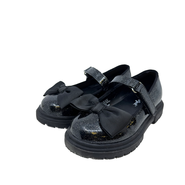 Cat & Jack Girls Black Sparkle Shoes Size: 9 Toddler Black Sparkle
