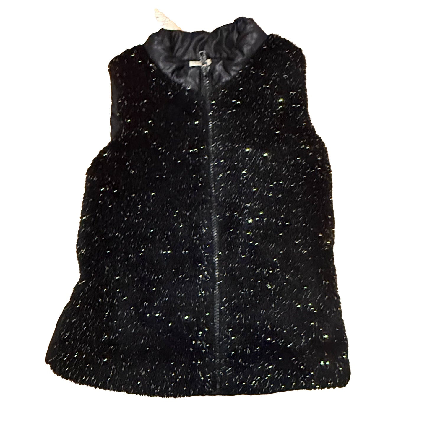 Faded Glory Girls Black Sparkle Vest Size: 4-5T Black Sparkle