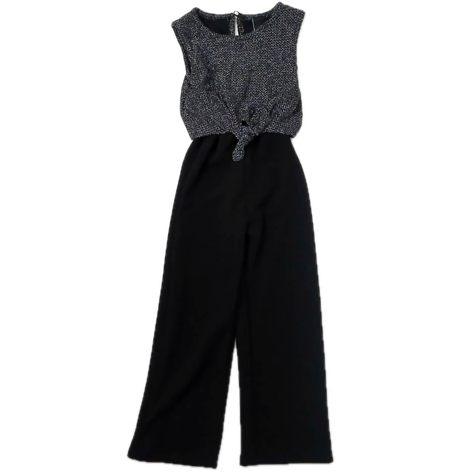 Pinc Girls Black Sparkle Romper Size: 5-6 Years Black Sparkle