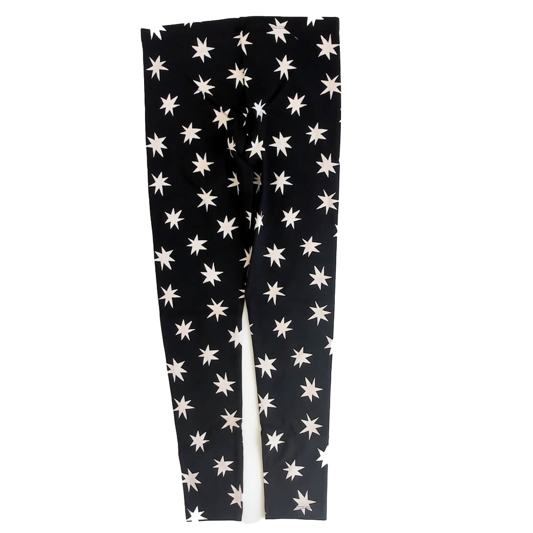 Tea Collection Girls Black Stars Leggings Size: 16 Years Black Stars