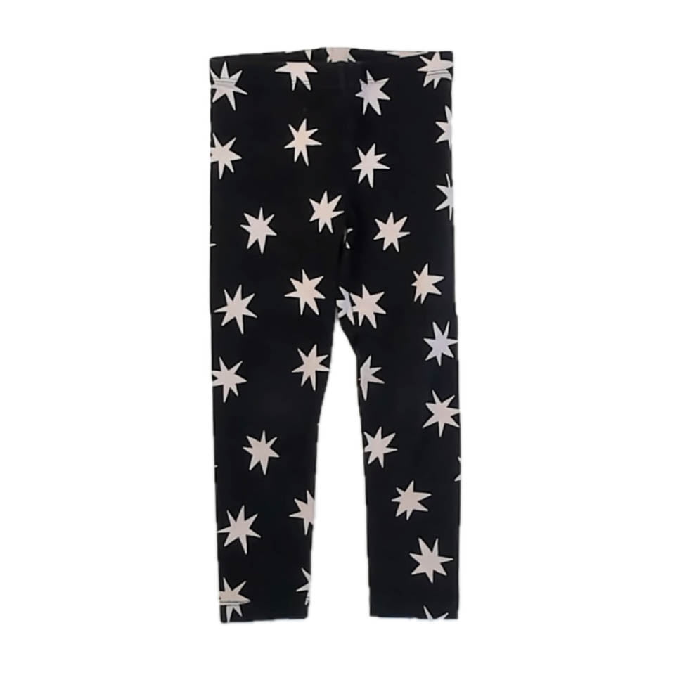 Tea Collection Girls Black Stars Leggings Size: 4T Black Stars
