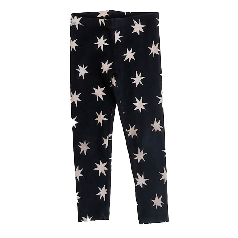 Tea Collection Girls Black Stars Leggings Size: 5T Black Stars