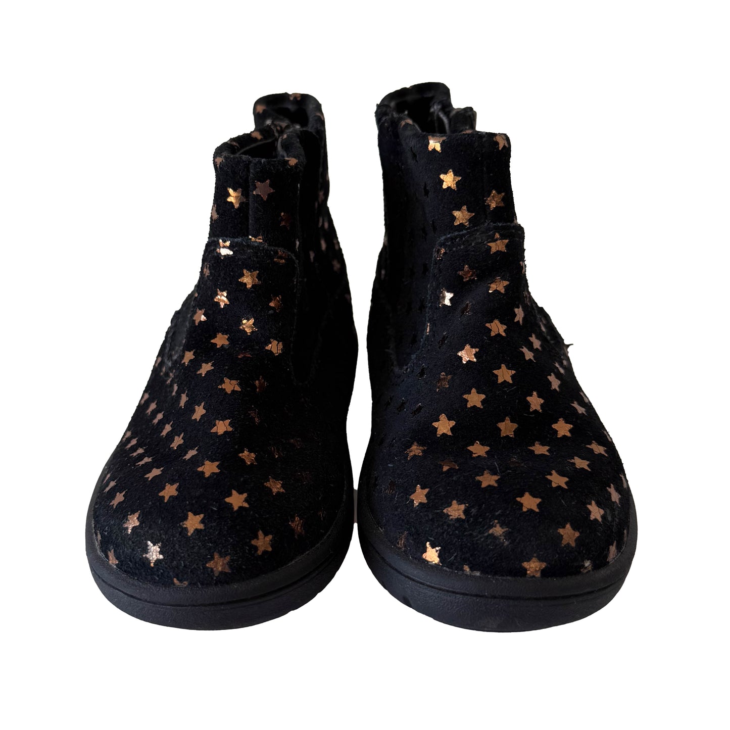 Stride Rite Girls Black Stars Boots Size: 6.5 Toddler Black Stars