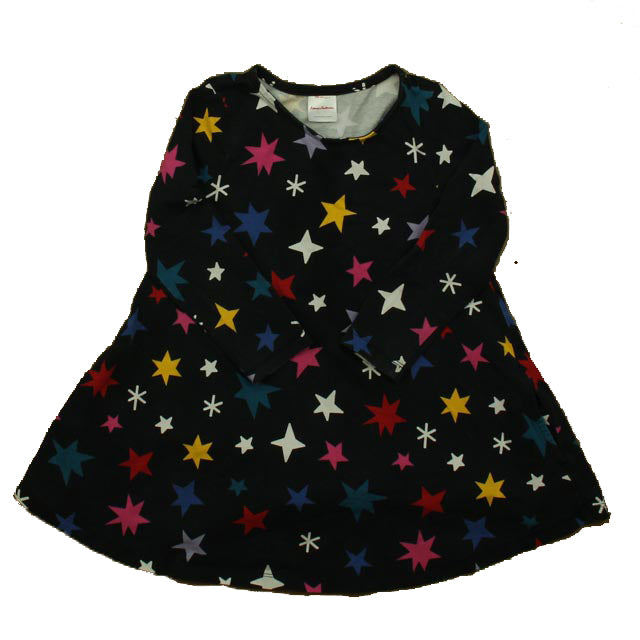 Hanna Andersson Girls Black Stars Dress Size: 4T