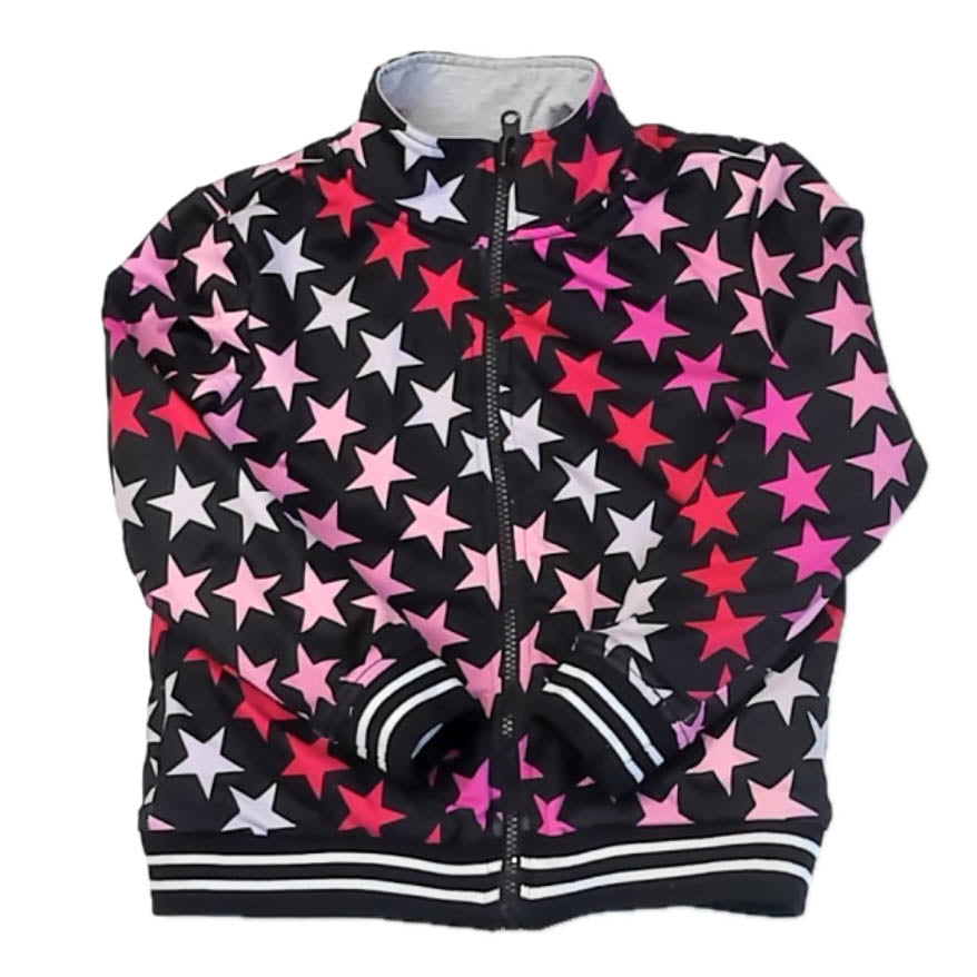 Rockets Of Awesome Girls Black Stars Jacket Size: 5-6 Years Black Stars