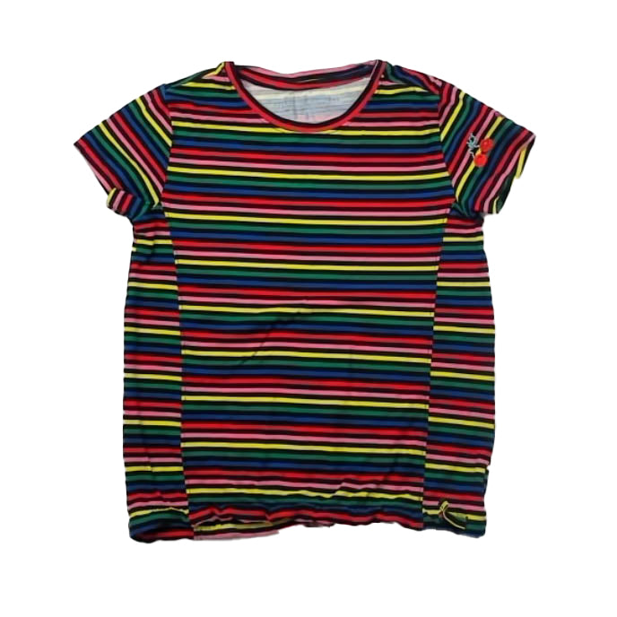 Rockets of Awesome Girls Black Stripe T-Shirt Size: 8 Years Black Stripe
