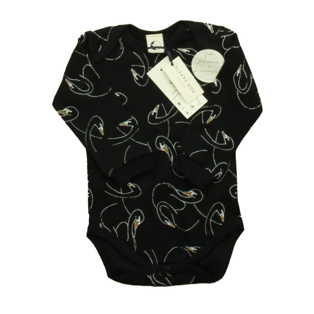 Sleepydoe Boys Black Swan Onesie Size: 6-12 Months