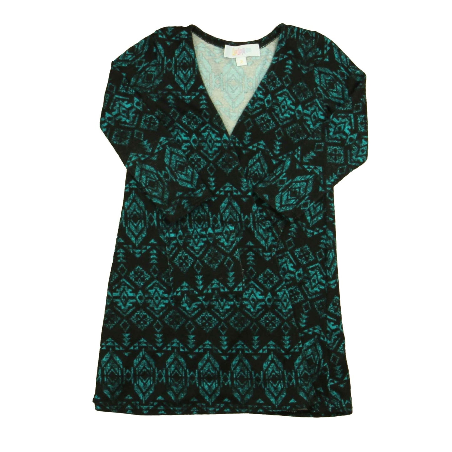 LuLaRoe Girls Black | Turquoise Cardigan Size: 2T Black | Turquoise