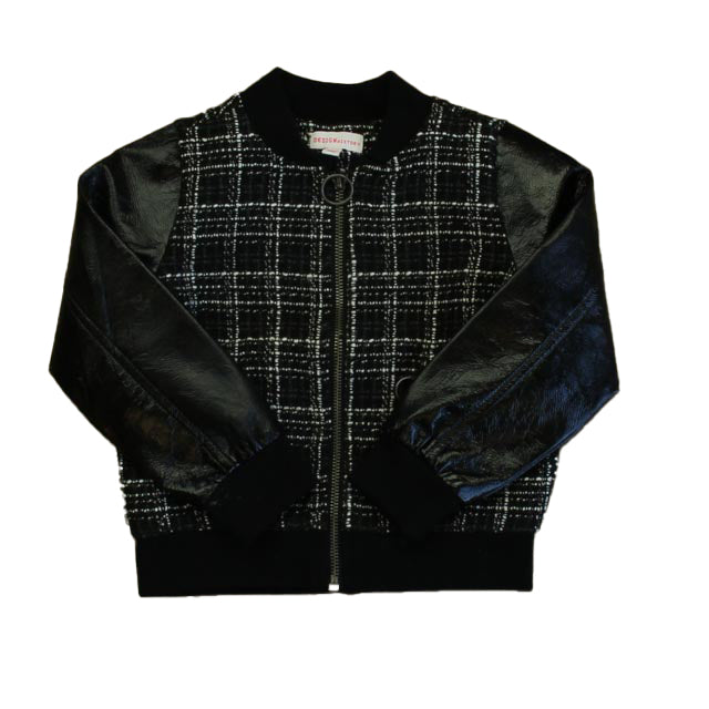 Design History Girls Black Tweed Jacket Size: 4T Black Tweed