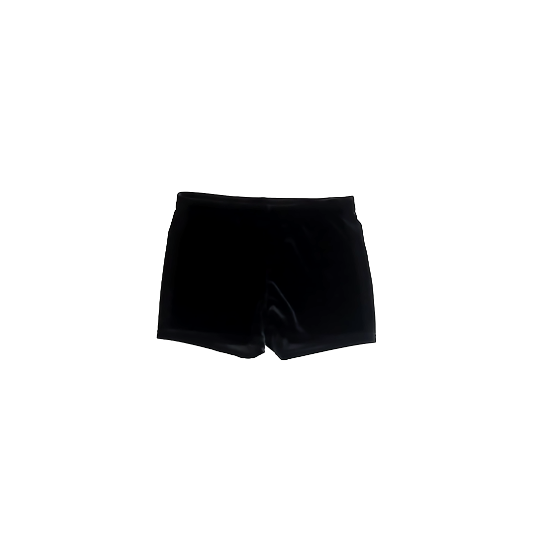 Unknown Girls Black Velvet Shorts Size: 8 Years* Black Velvet