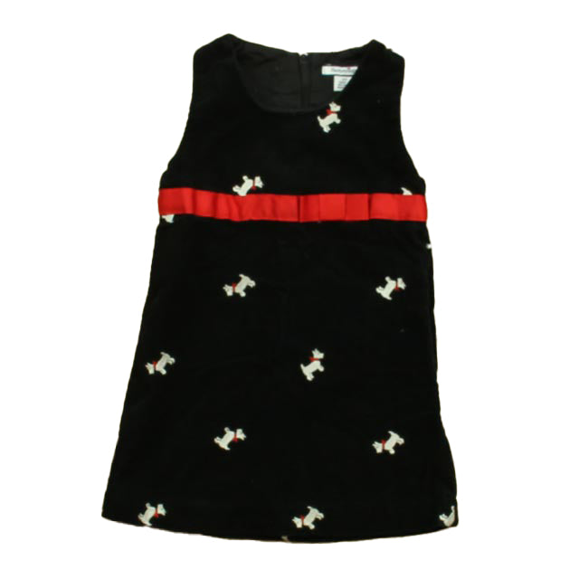 Hartstrings Girls Black | White Dogs Jumper Size: 2T Black | White Dogs