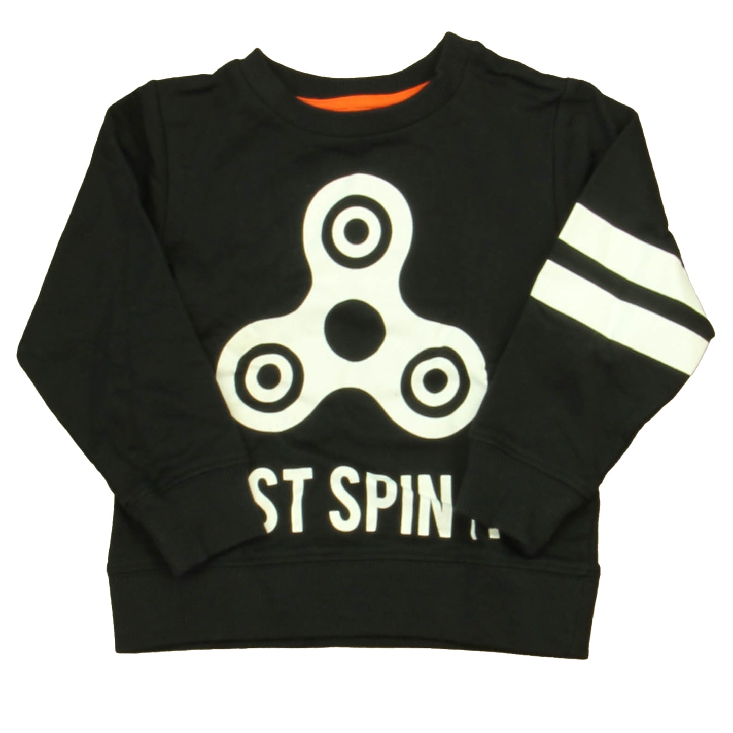 H&M Boys Black | White Fidget Spinner Sweatshirt Size: 18-24 Months Black | White Fidget Spinner