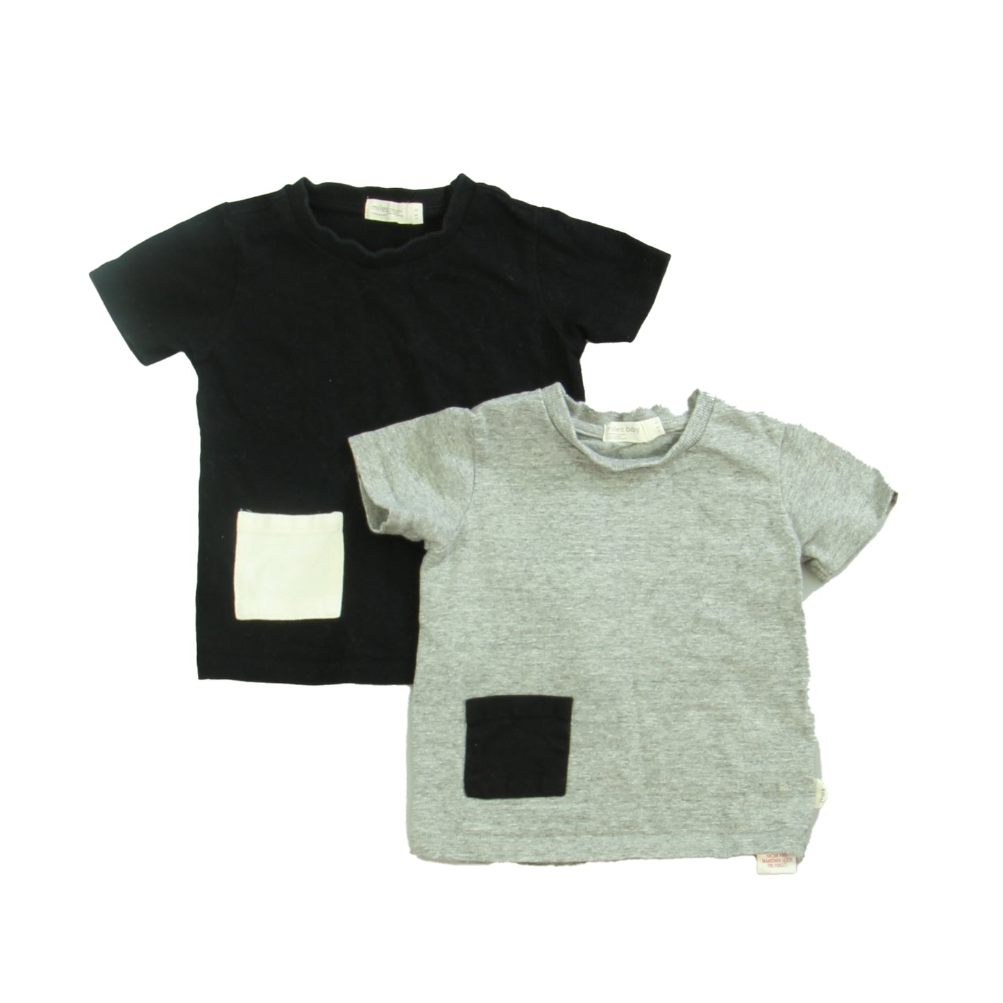 Miles Brand Kids Apparel Boys Black | White | Grey T-Shirt Size: 12 Months Black | White | Grey