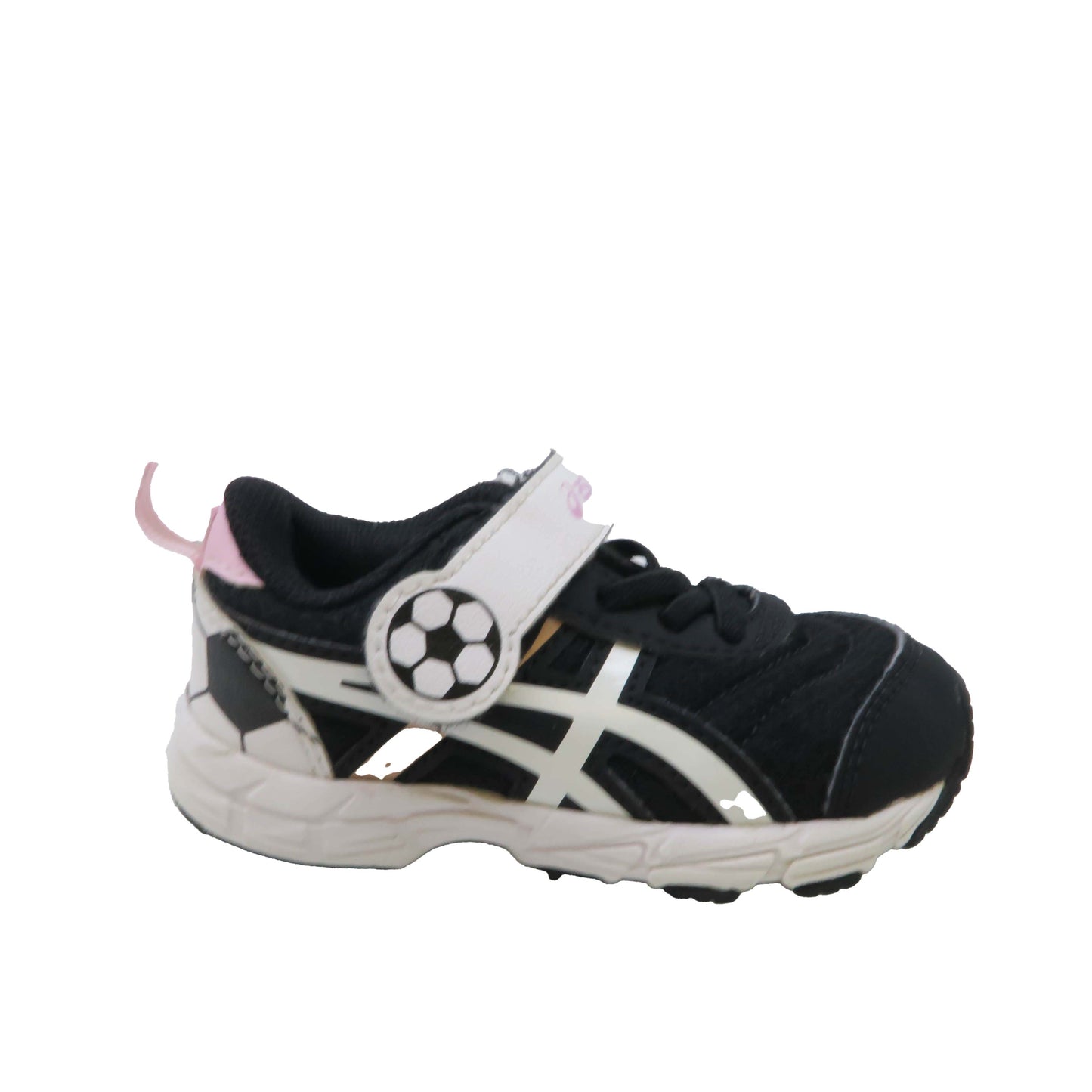 Asics Girls Black | White | Pink Sneakers Size: 6 Toddler Black | White | Pink