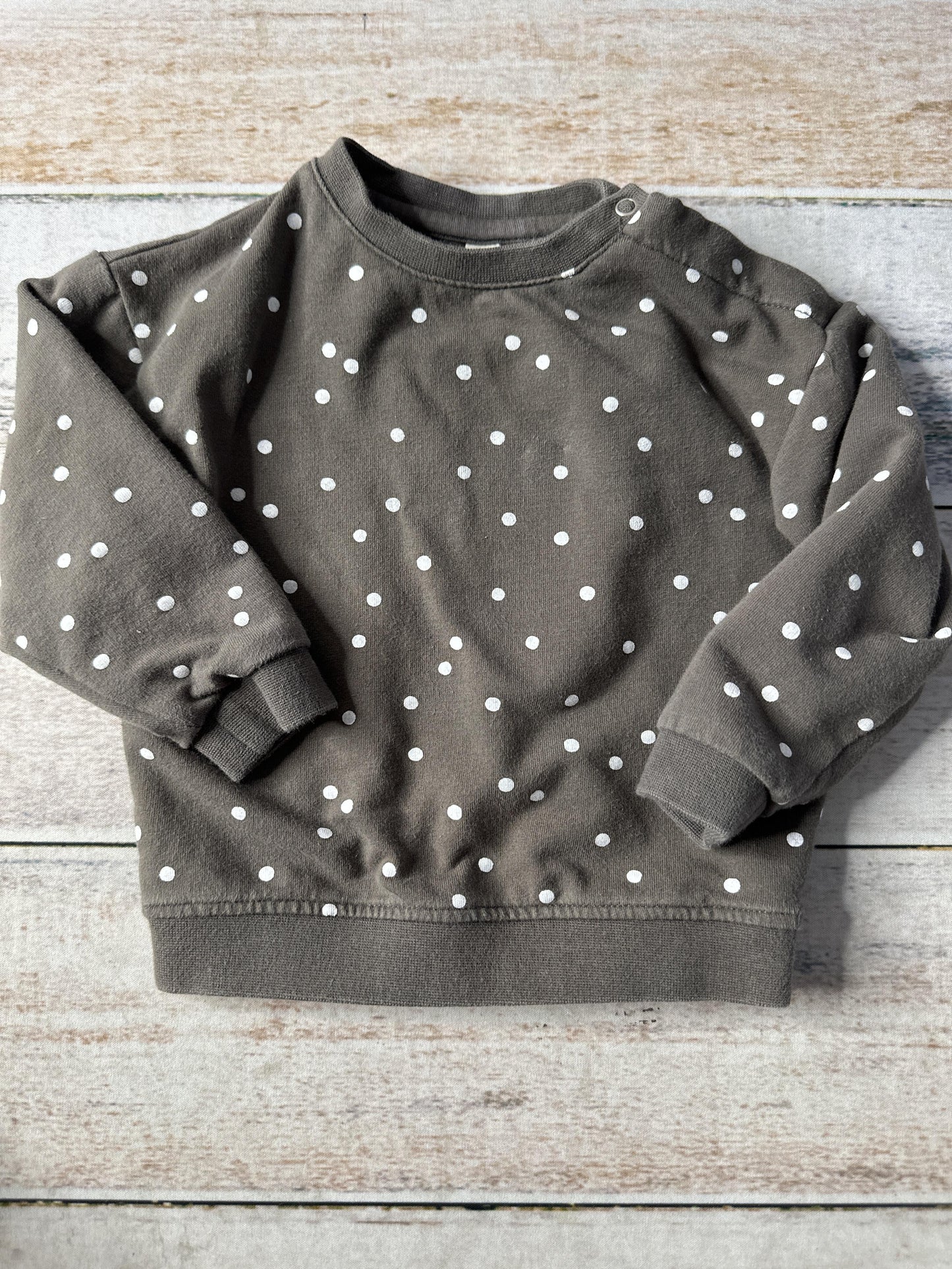 Quincy Mae Boys Black | White | polka dot Sweater Size: 6-12 months Black | White | polka dot