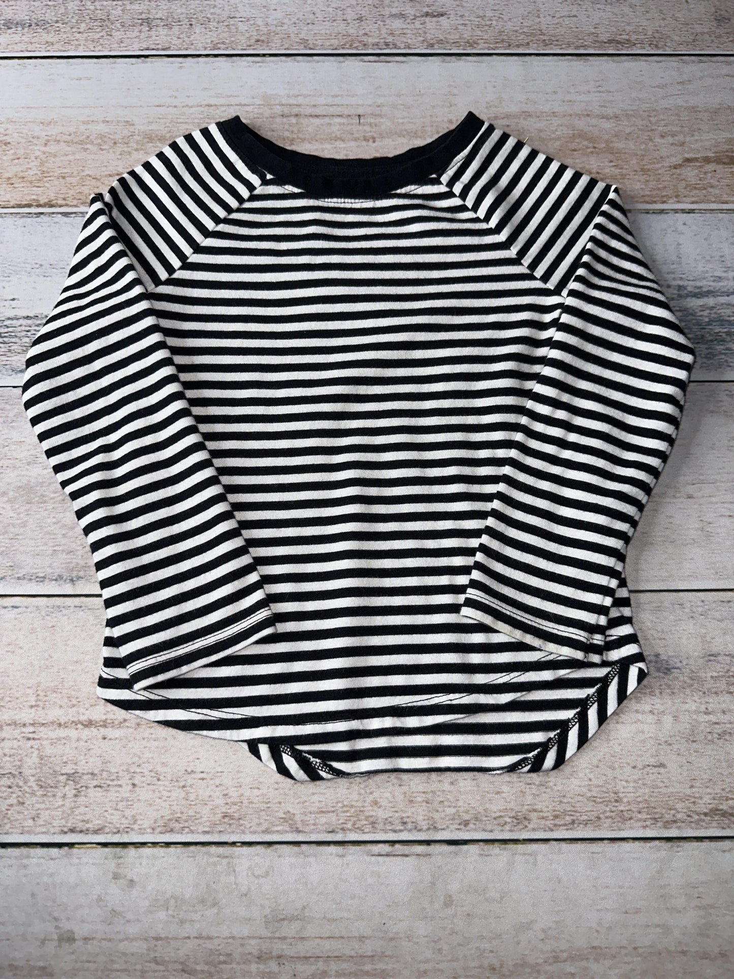 Cat & Jack Unisex Black | White | Stripe Long Sleeve Shirt Size: 3T Black | White | Stripe