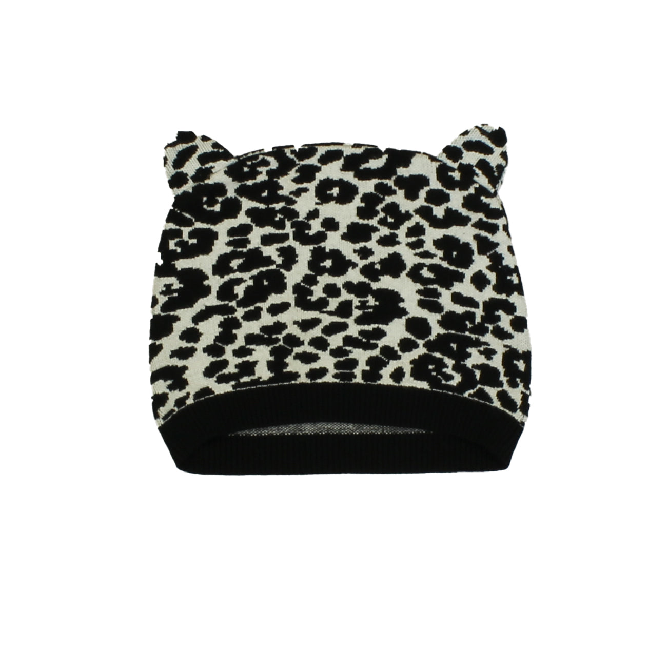 Milly Minis Girls Black | White Winter Hat Size: 2-5T Black | White